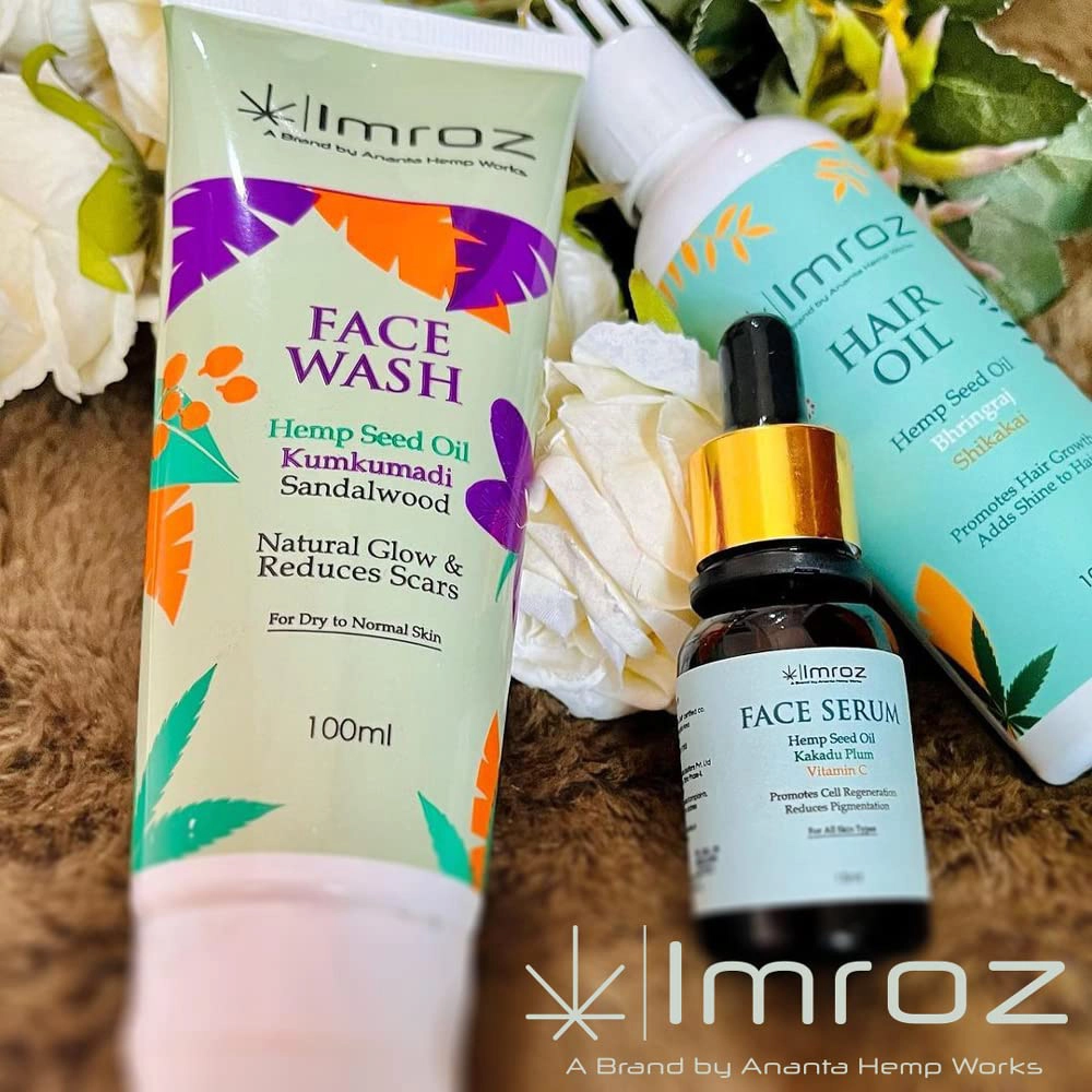 Imroz Face Wash With Hemp Seed Oil & Kumkumadi, 100ml - Image 8