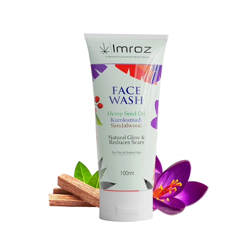 Imroz Face Wash With Hemp Seed Oil & Kumkumadi, 100ml - Image 9