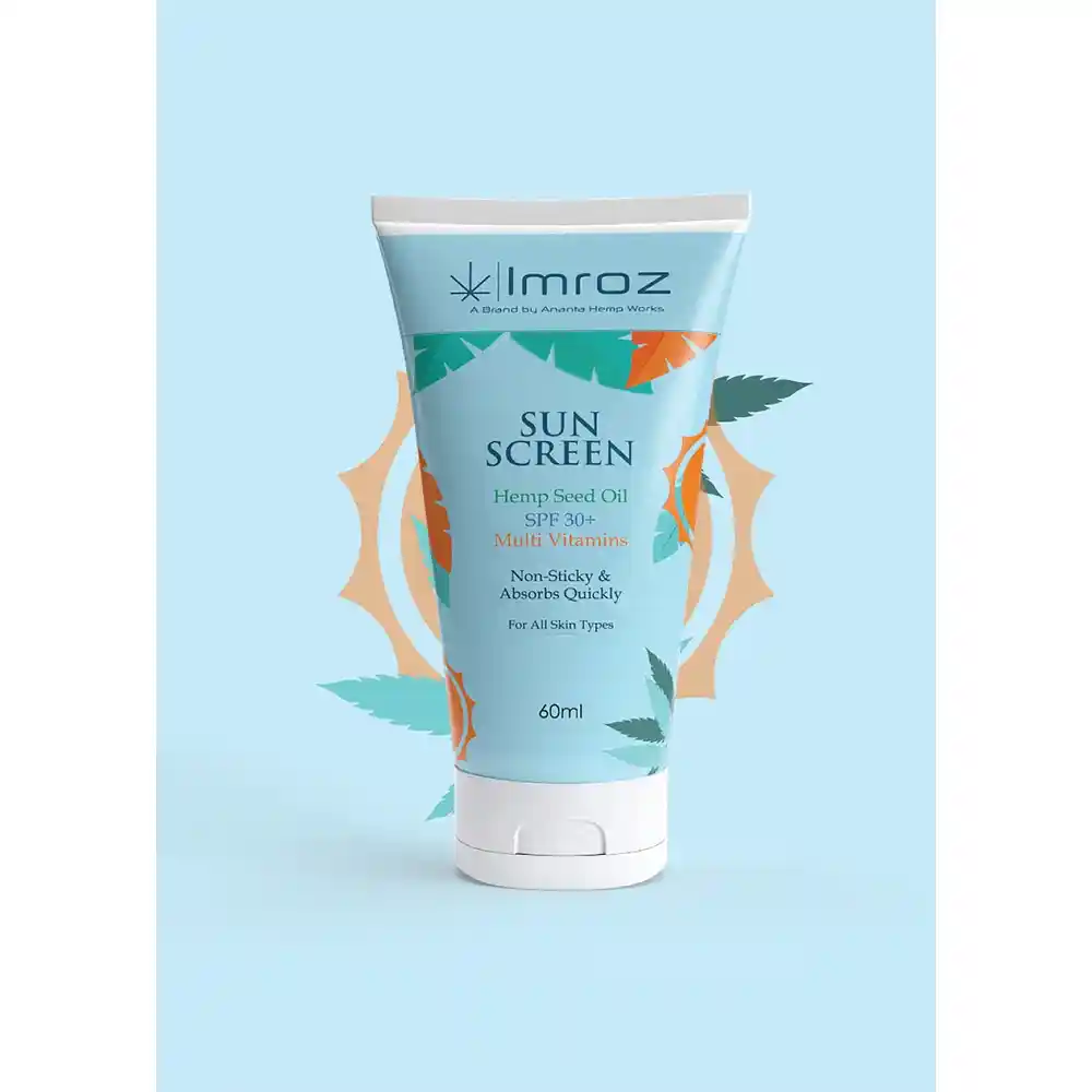 Imroz Sunscreen Spf 30+ With Hemp Seed Oil, 60ml on itsHemp