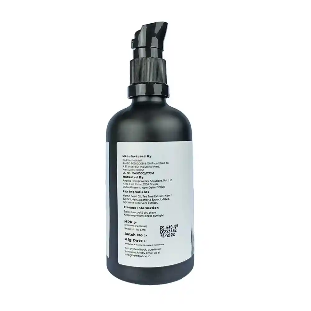 Ananta Hemp Tea Tree & Neem Face Wash, 100ml on itsHemp