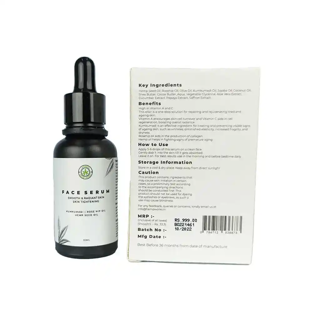 Ananta Hemp face Serum, 30ml on itsHemp