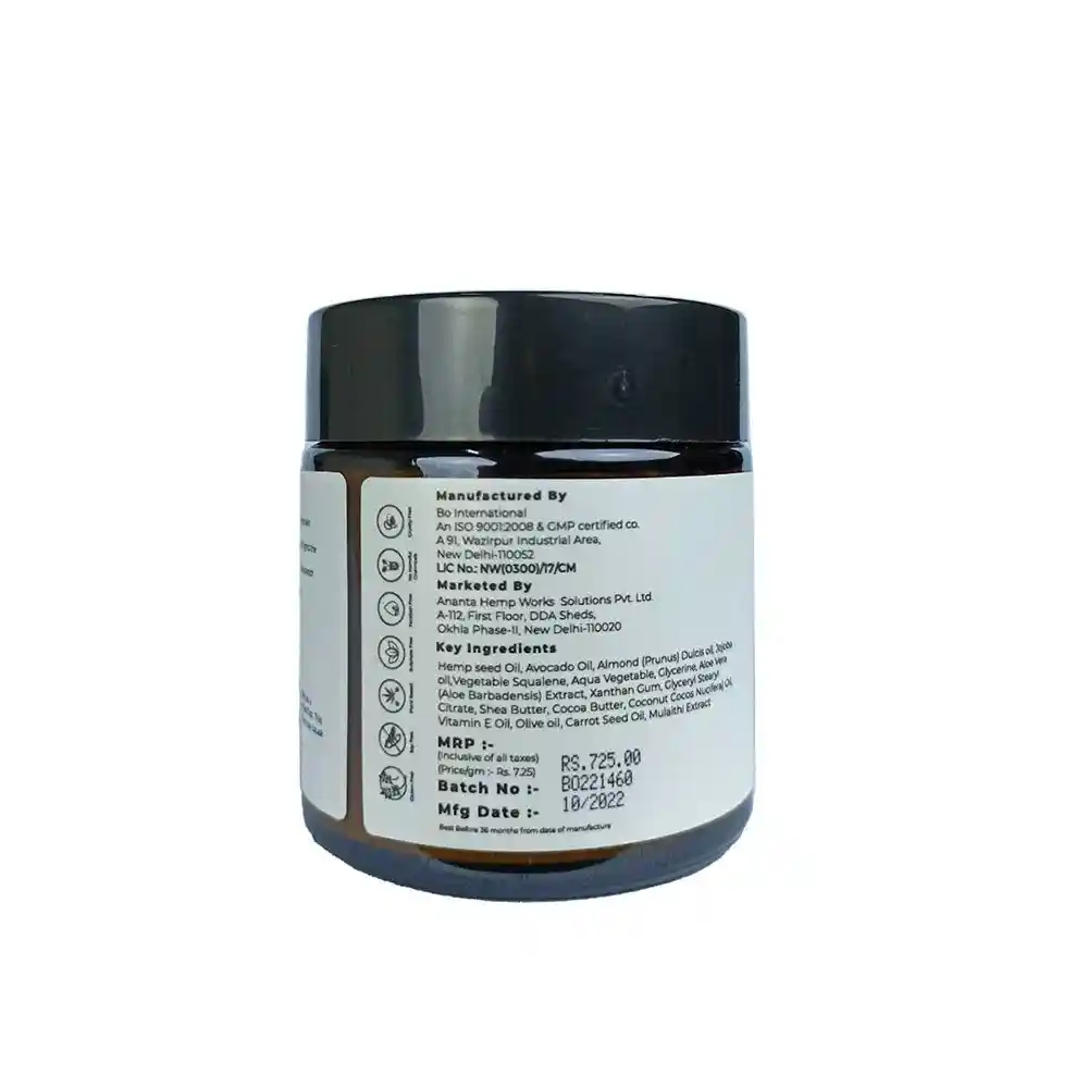 Ananta Hemp Body Butter - Avocado and Almond, 100gms on itsHemp