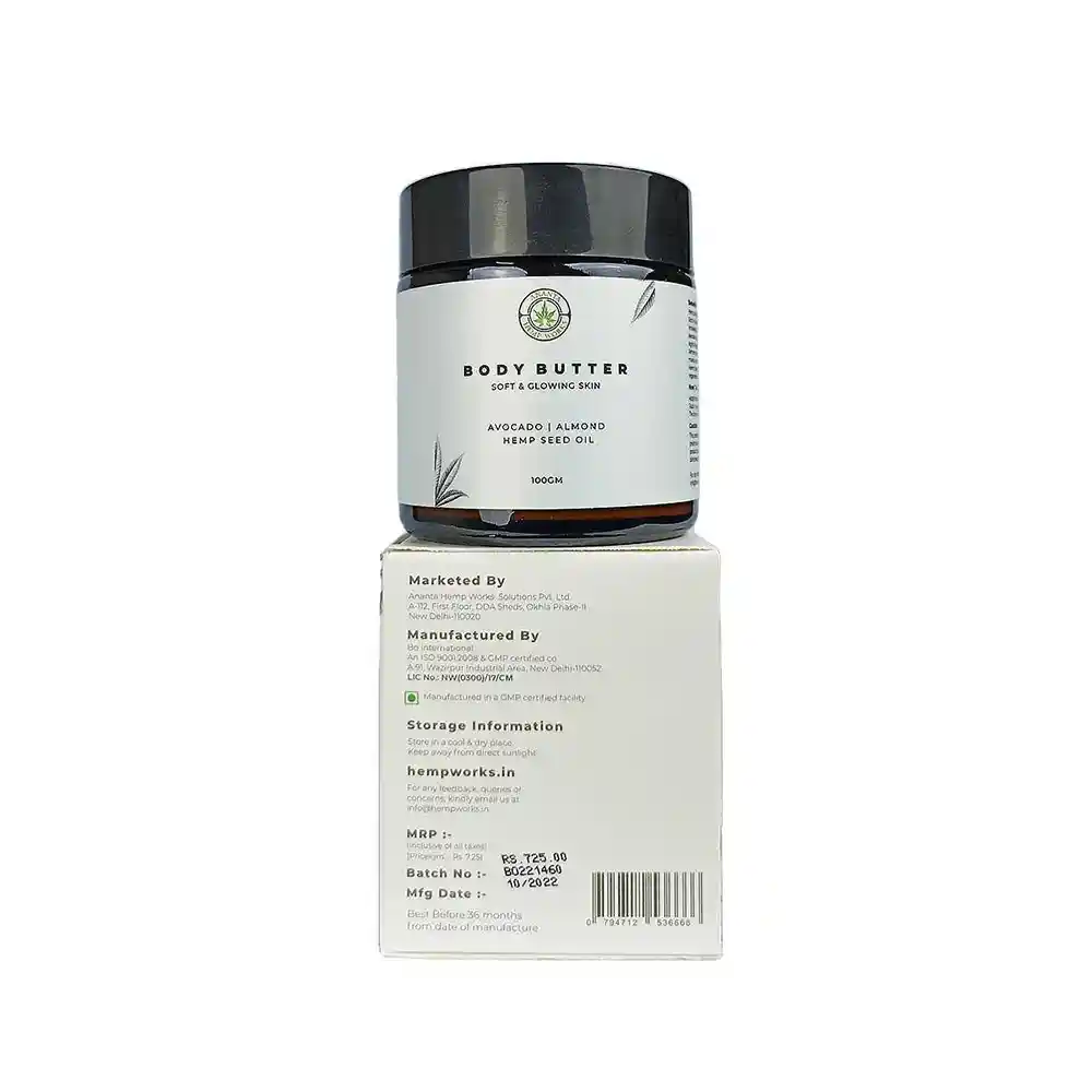 Ananta Hemp Body Butter - Avocado and Almond, 100gms - Image 4