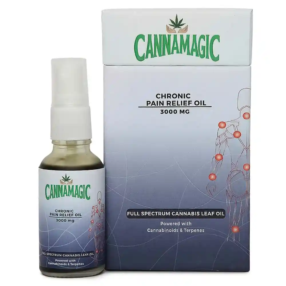 cannamagic pain relief oil drops on itsHemp
