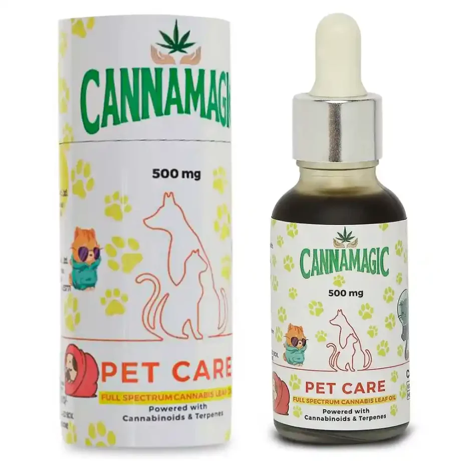 cannamagic pet care full spectrum cannabis leaf oil on itsHemp