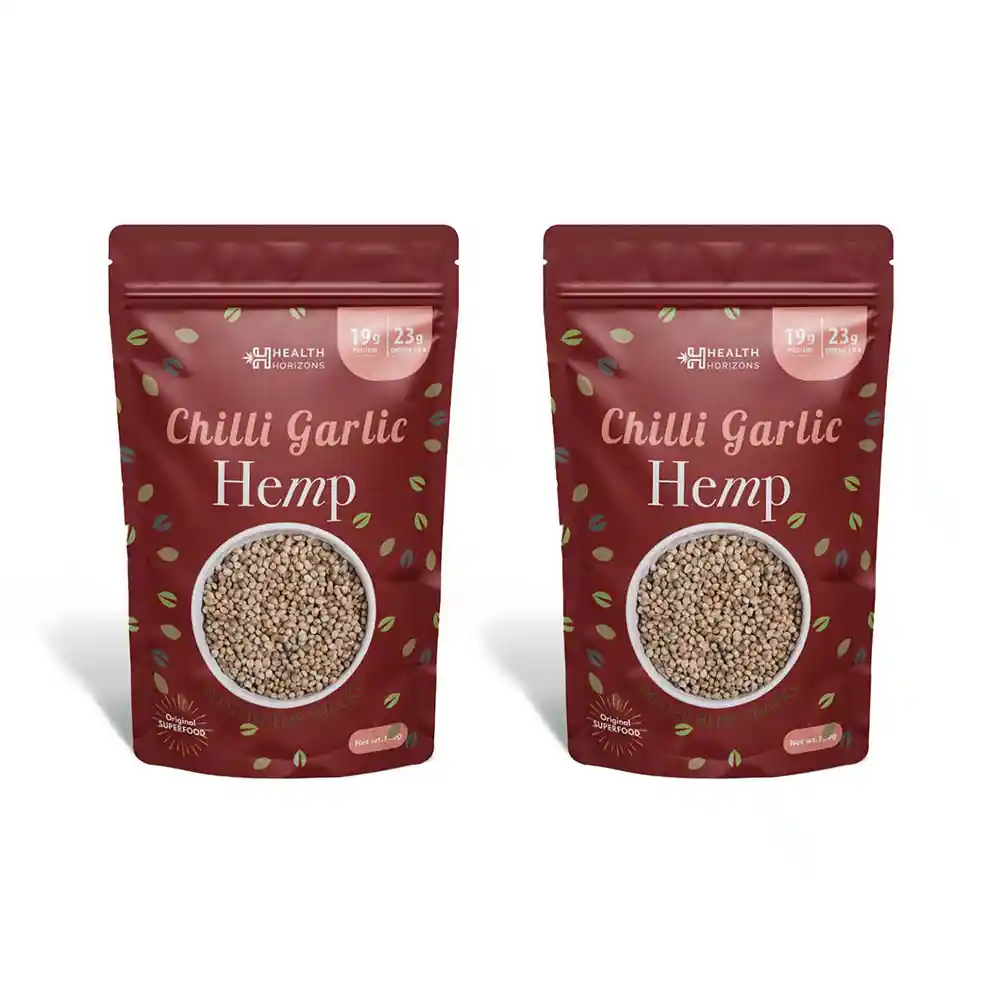 Health horizons chilli garlic hemp snacks on itsHemp