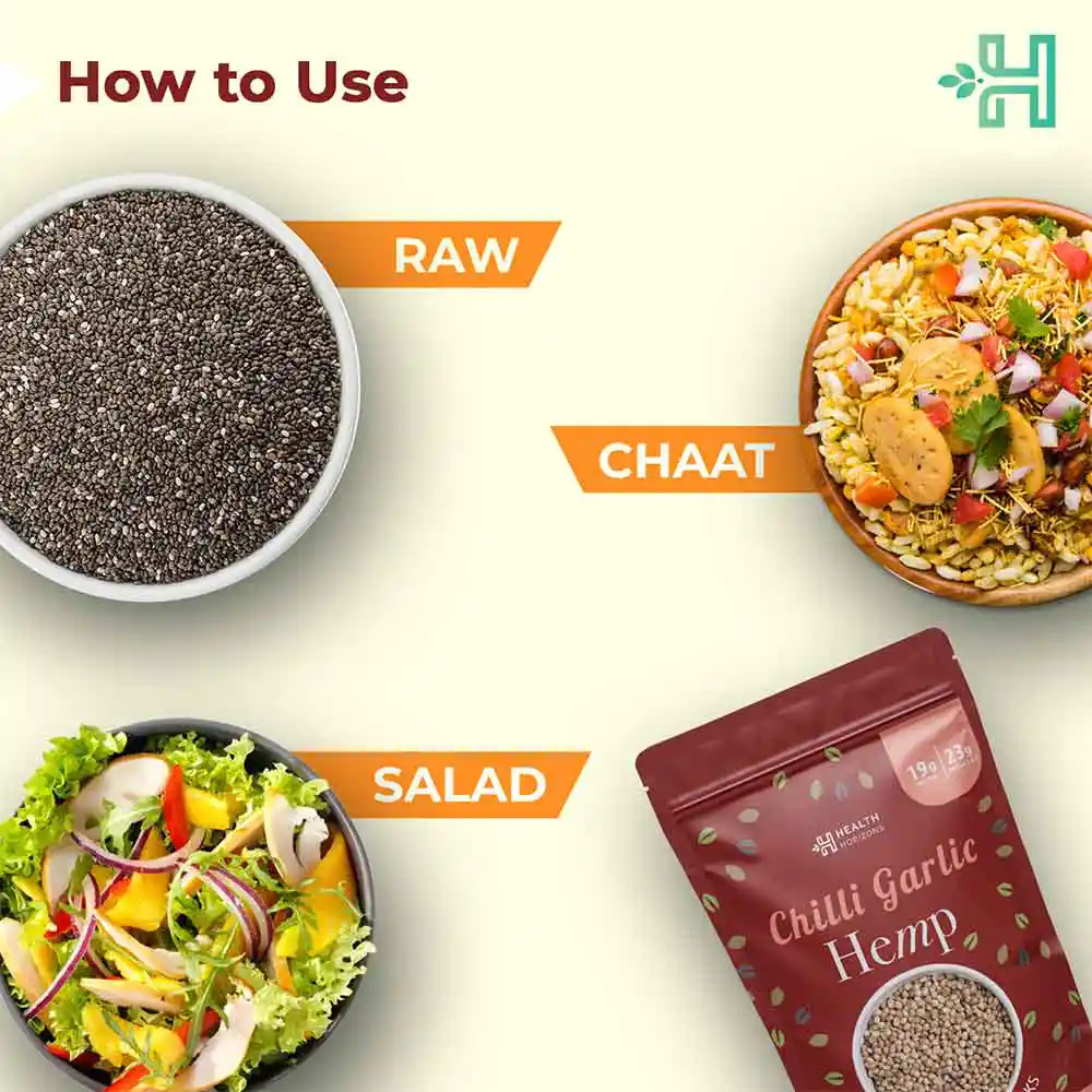 Health horizons chilli garlic hemp snacks on itsHemp