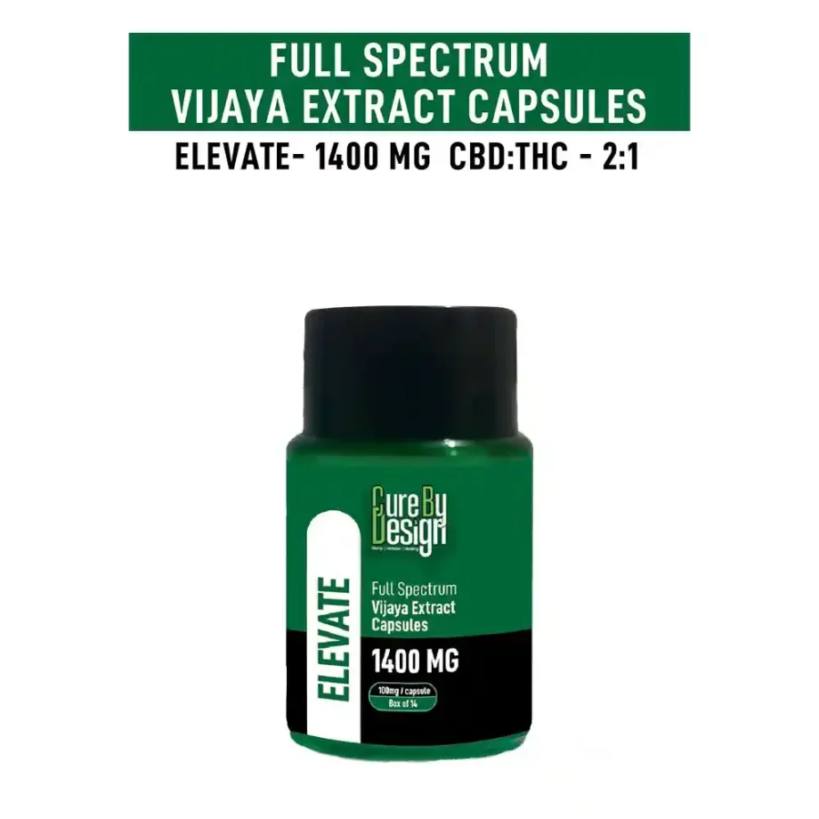Cure by design full spectrum vijaya leaf extract capsules on itsHemp