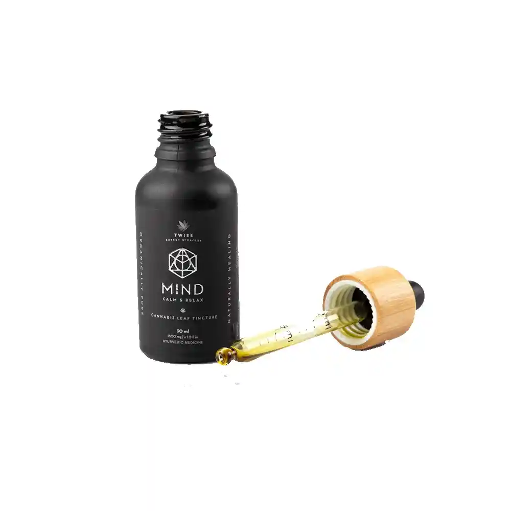 Twiee Mind Calm & Relax Cannabis Leaf Tincture (1500mg), 30ml on itsHemp