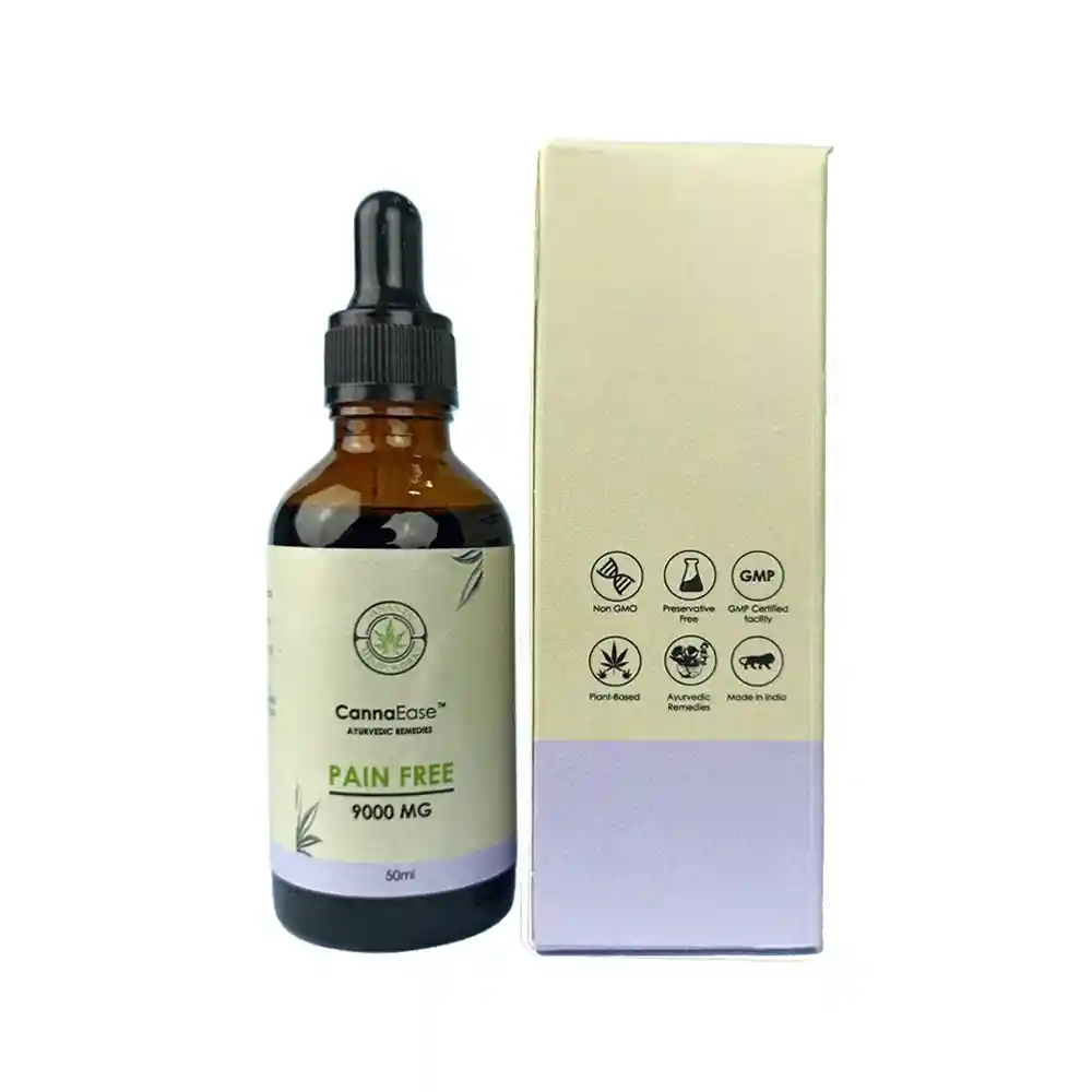 Ananta Cannaease Pain Free Full-spectrum Vijaya Leaf Extract for Oral Consumption, 9000mg on itsHemp