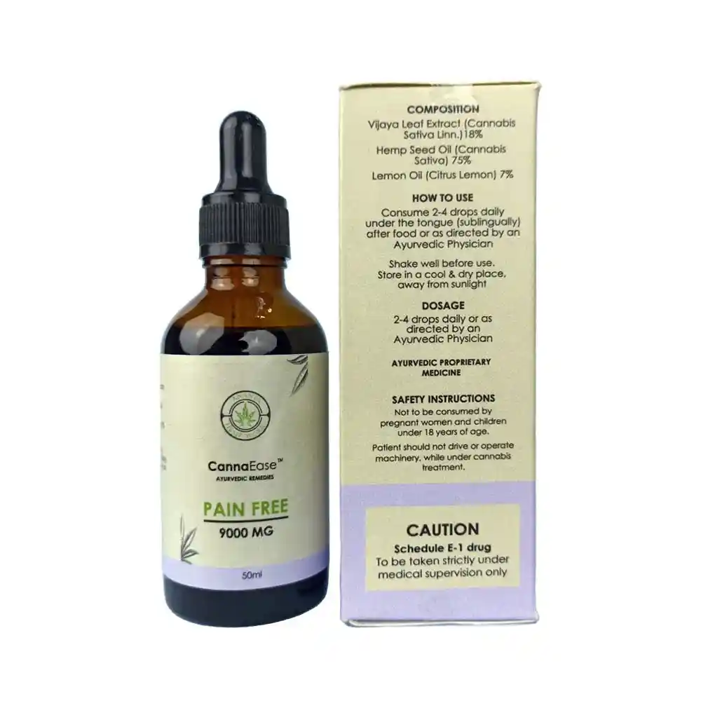 Ananta Cannaease Pain Free Full-spectrum Vijaya Leaf Extract for Oral Consumption, 9000mg on itsHemp