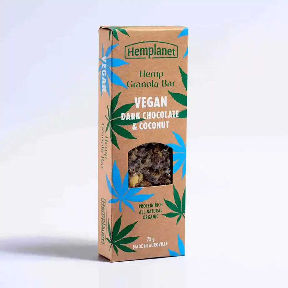 Hemplanet Vegan Dark Chocolate & Coconut on itshemp