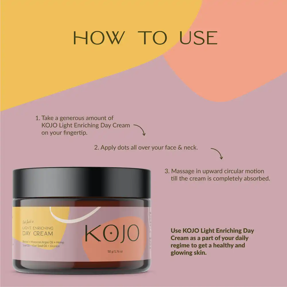 KOJO Light Enriching Day Cream, 50g - Image 6