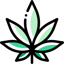 Its Hemp Logo Leaf Icon