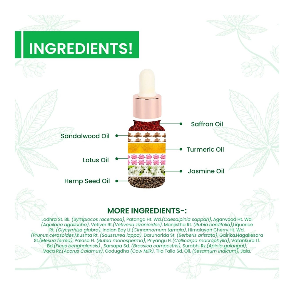 Cannarma™  Hemp Kumkumadi Face Oil, 30ml - Image 7