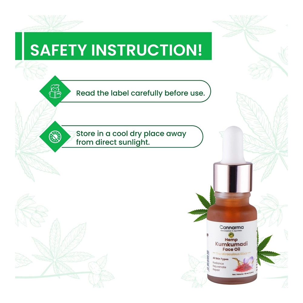 Cannarma™  Hemp Kumkumadi Face Oil, 30ml - Image 4
