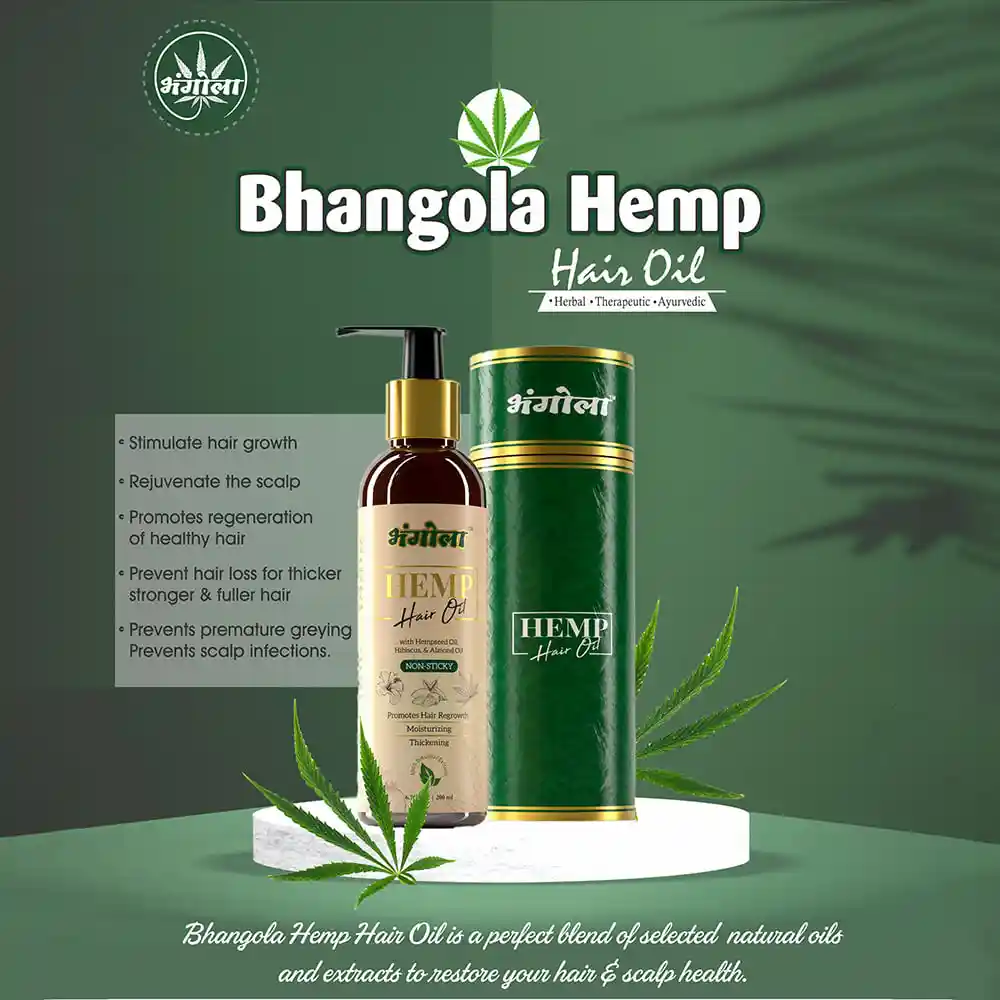 Bhangola Hemp Hair Oil, 200ml on itsHemp