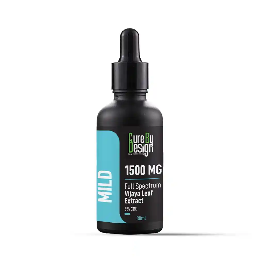 Cure By Design Vijaya Full-Spectrum Extract Tincture (Mild 5%) 1500MG, 30ml on itshemp