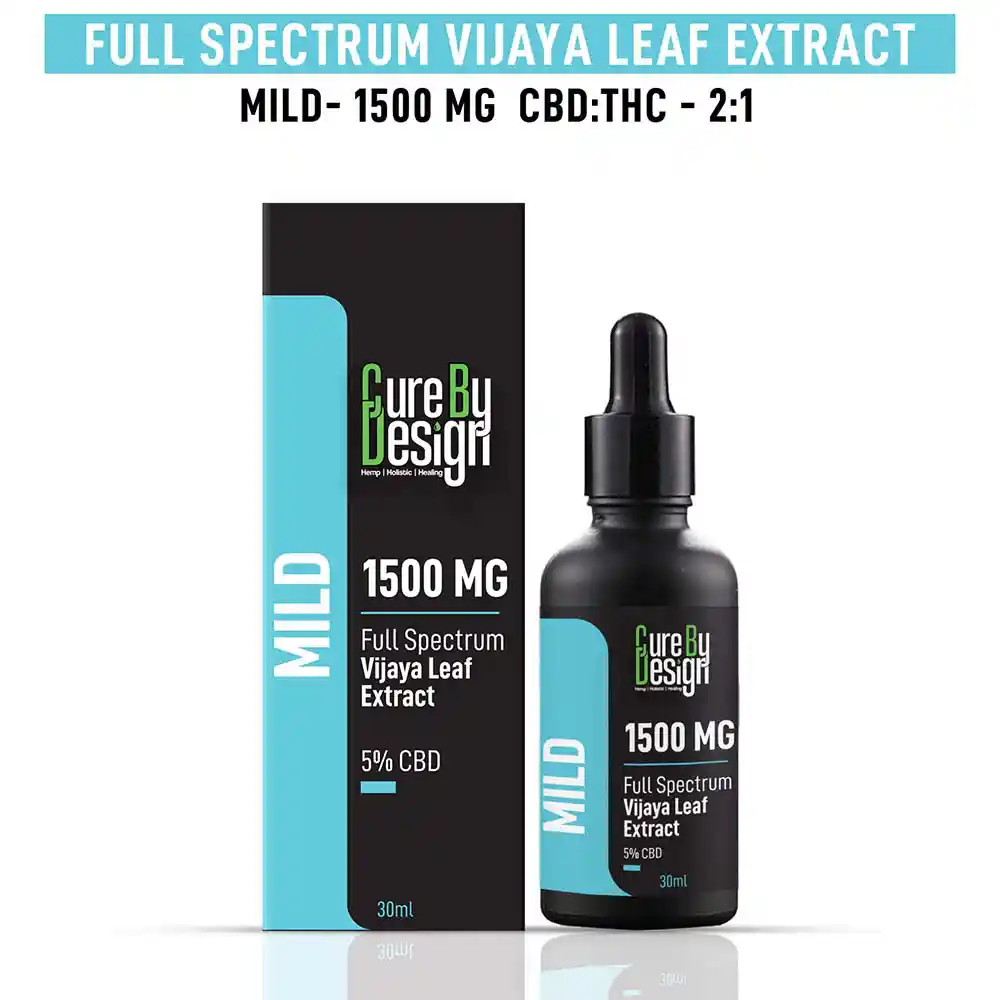 Cure By Design Vijaya Full-Spectrum Extract Tincture (Mild 5%) 1500MG, 30ml on itshemp