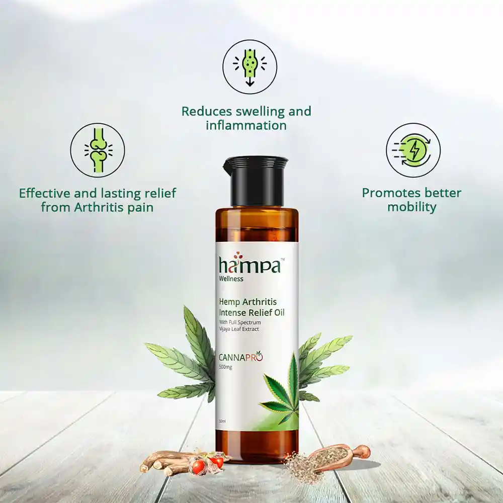 Hampa Intense Relief Oil, 50 ml on itshemp
