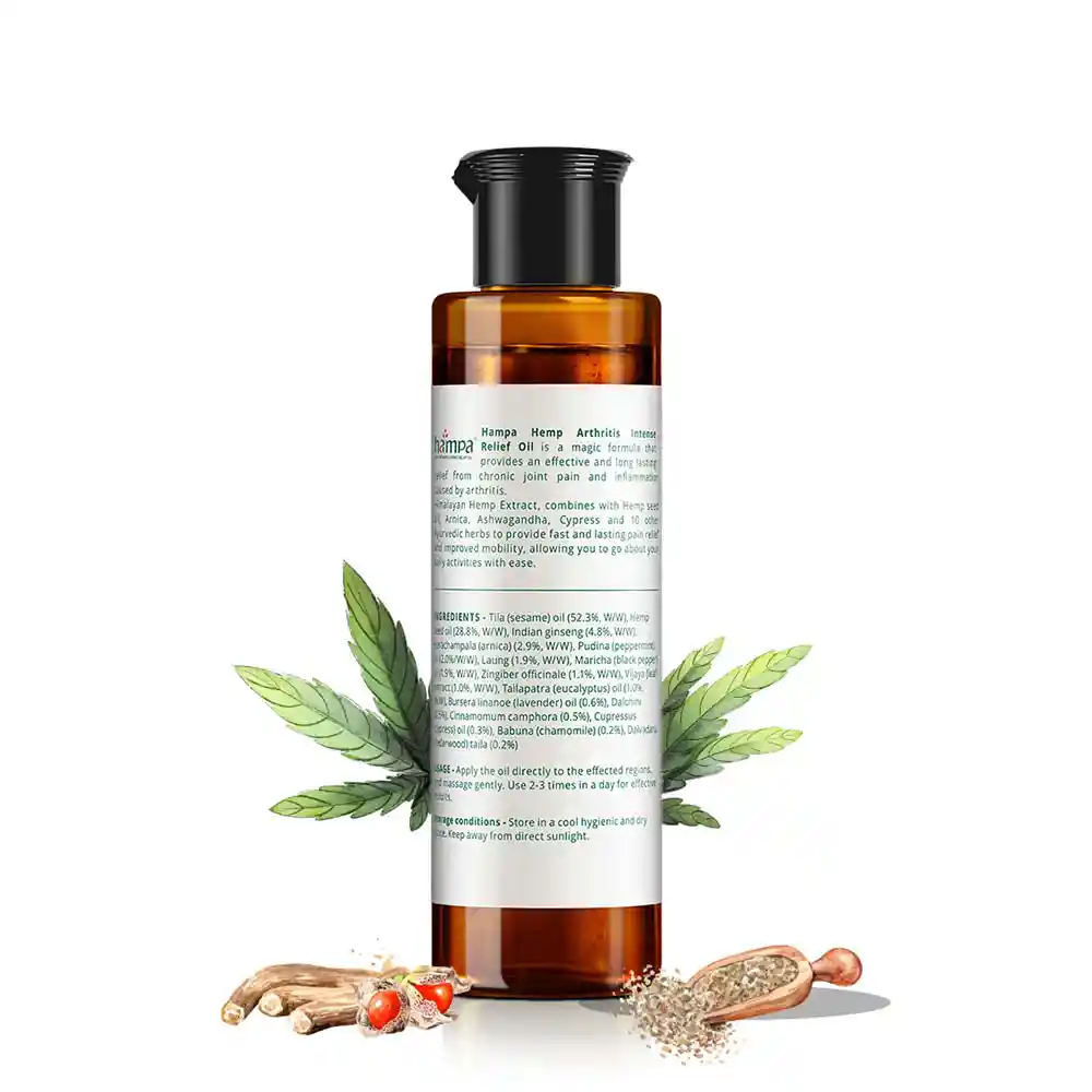 Hampa Intense Relief Oil, 50 ml on itshemp