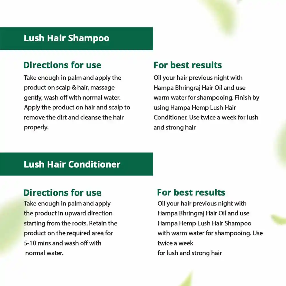 Hampa Shampoo + Conditioner Combo, 400 ml on itshemp