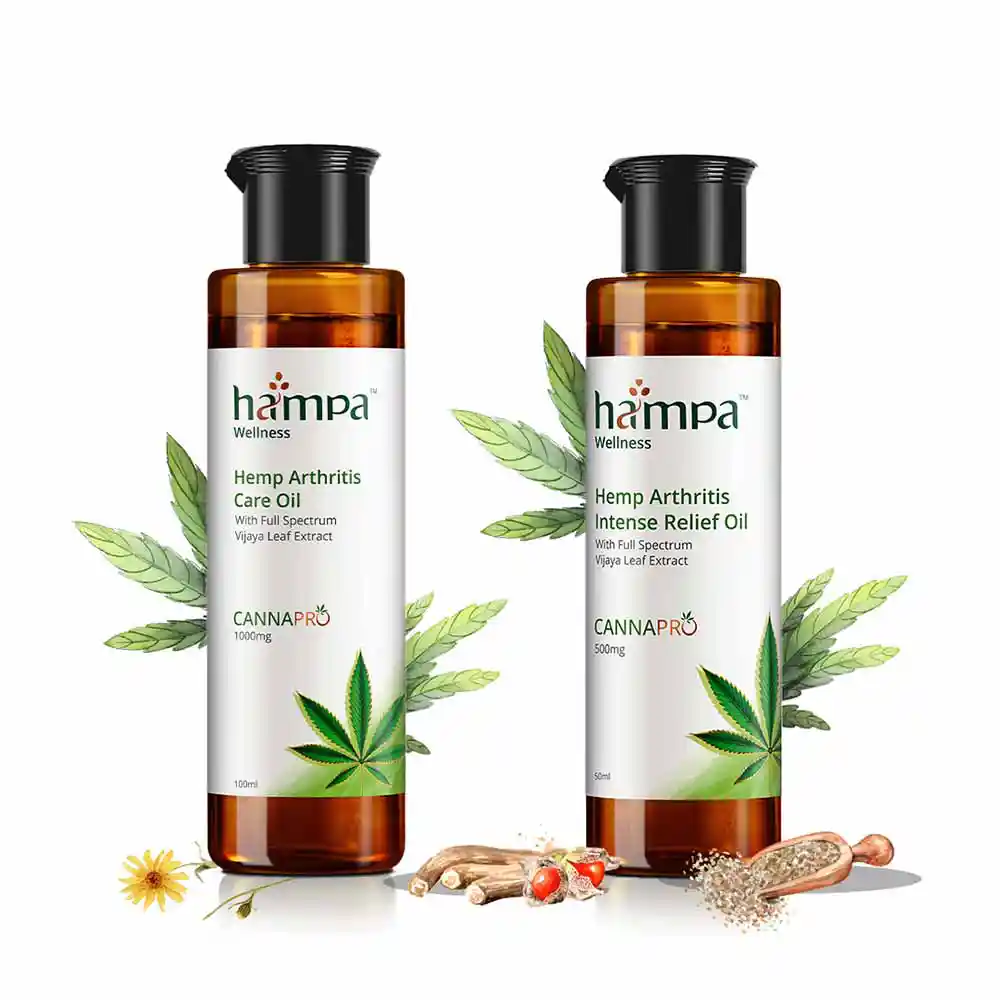 Hampa Arthritis Intense Relief and Care Oil Combo, 150 ml on itshemp