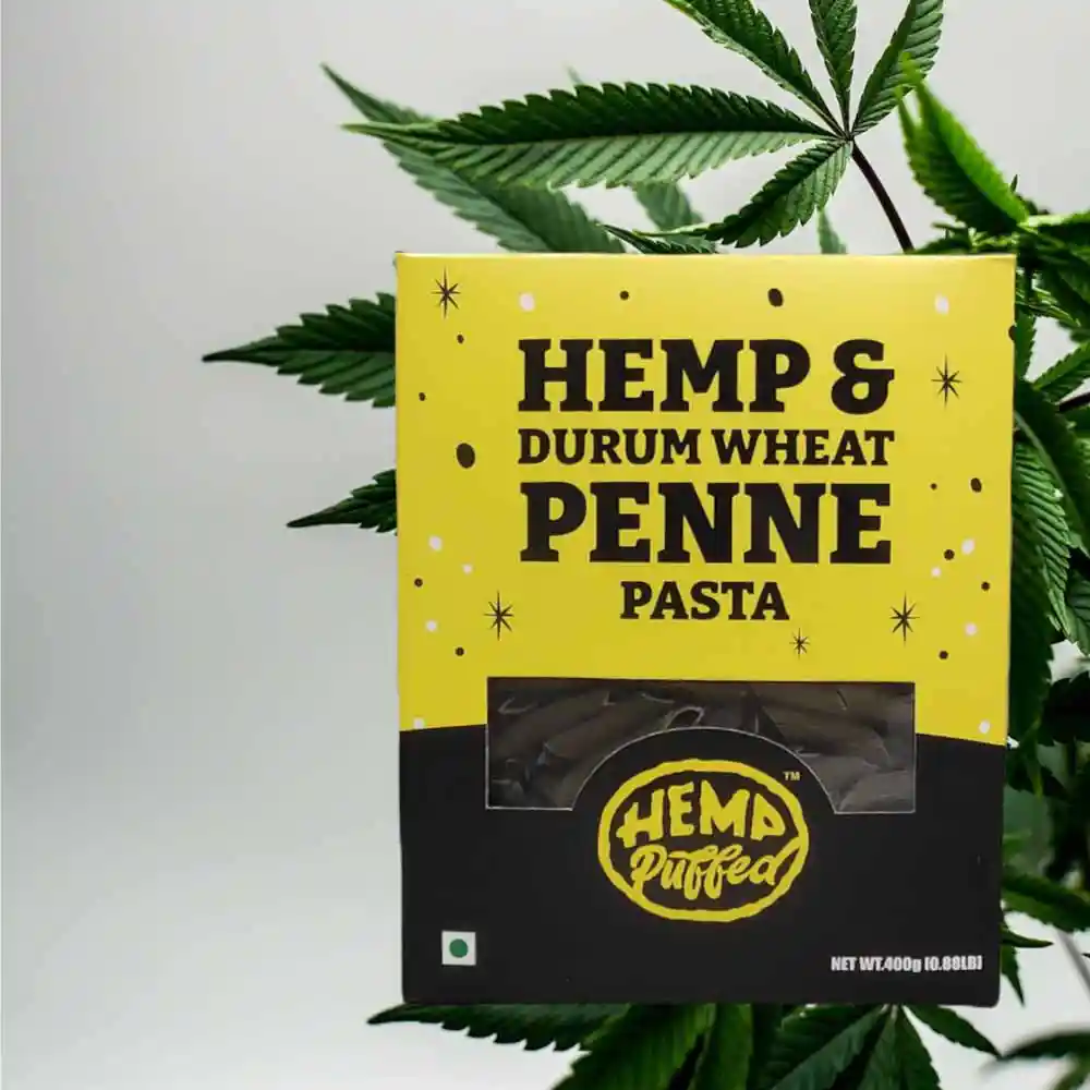 Hemp Puffed Hemp & Durum Wheat Penne Pasta, 400gm on itshemp