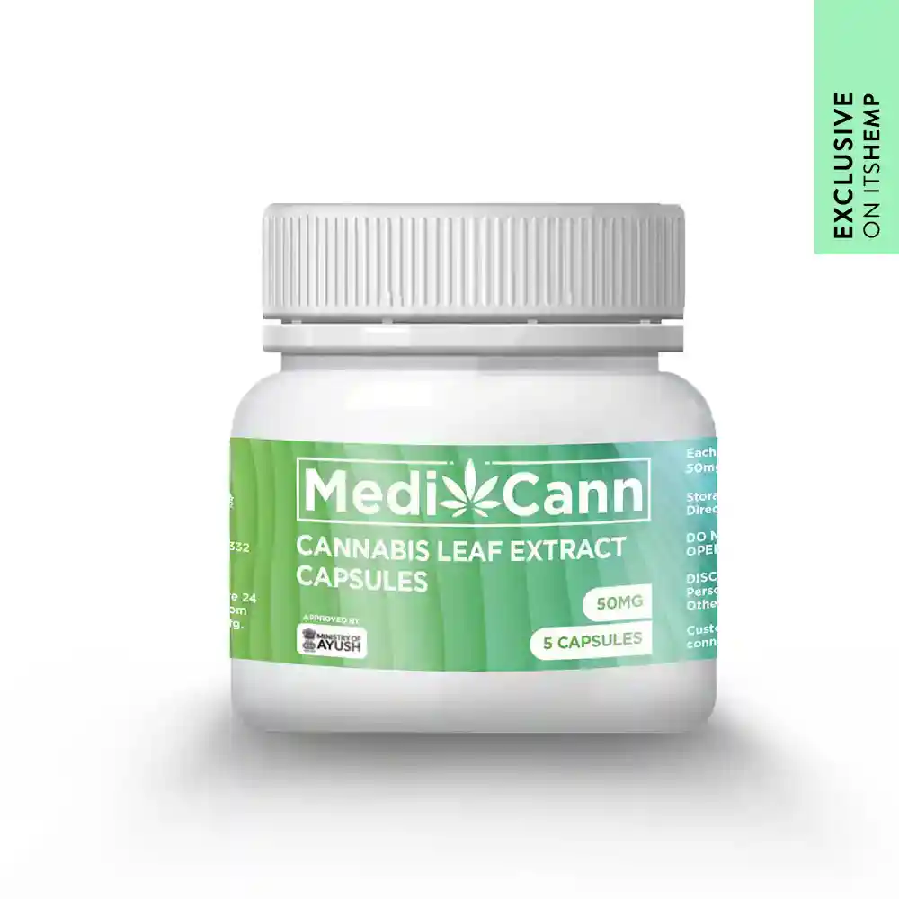 MC151001_1 MediCann Cannabis Leaf Extract Capsule- 50mg - Image 1