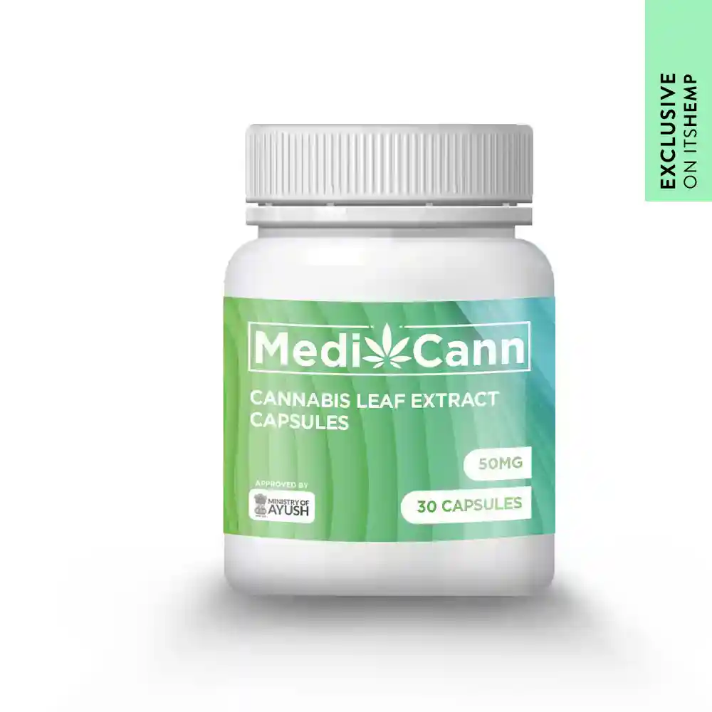 MediCann Cannabis Leaf Extract Capsule- 50mg - Image 2