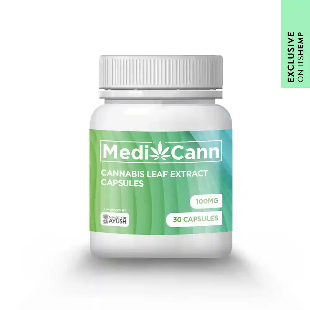 MediCann Cannabis Leaf Extract Capsule- 100mg - Image 2
