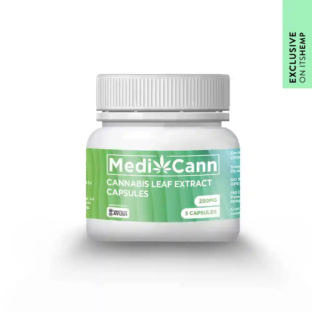 MediCann Cannabis Leaf Extract Capsule- 250mg - Image 1