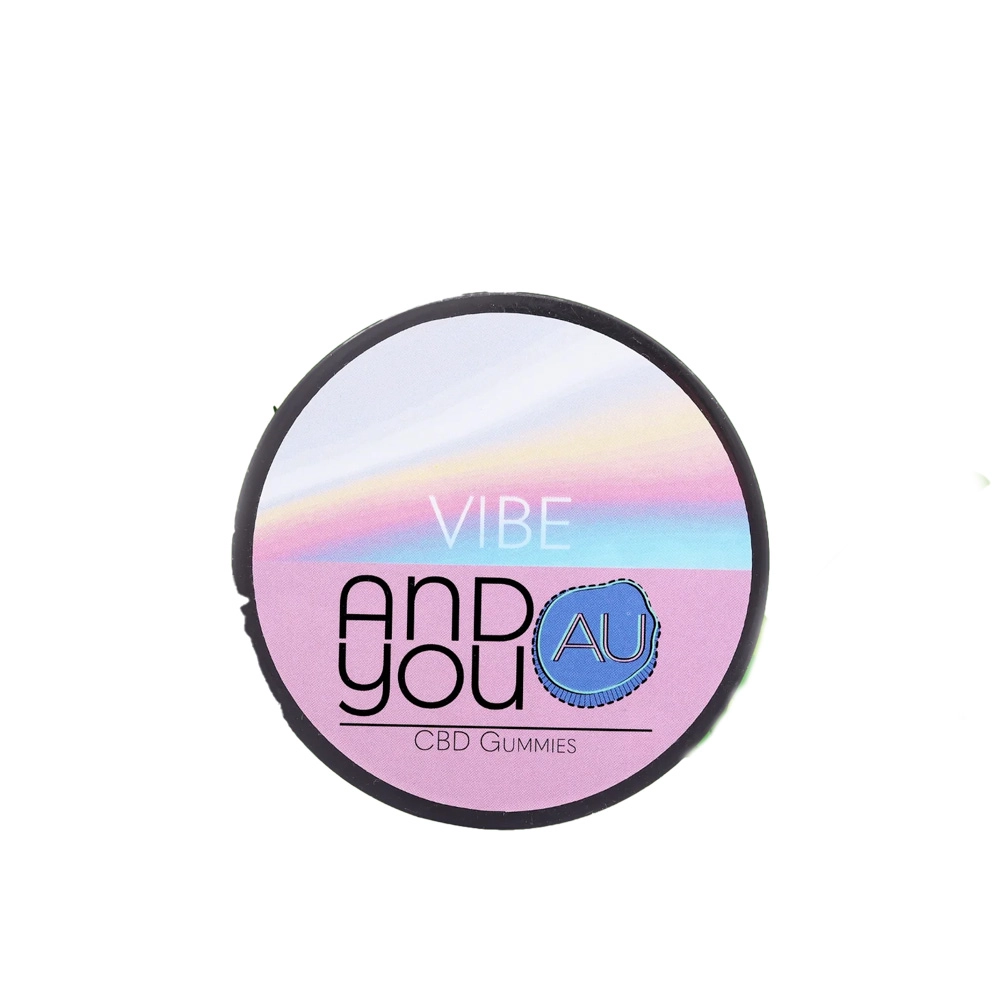 Andyou - Vibe&U Mood Uplift Gummies (200mg CBD + terpenes for good vibes), Orange Flavour, 10 Gummies - Image 1