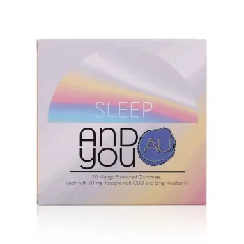 Andyou - Sleep&U Gummies (200mg CBD + 50mg Melatonin + Sleep terpenes), Manago Flavour, 10 Gummies on itshemp