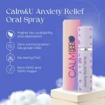 Andyou - Calm&U Anxiety Relief Oral Spray (500mg CBD + terpenes for anxiety relief), 10ml - Image 3