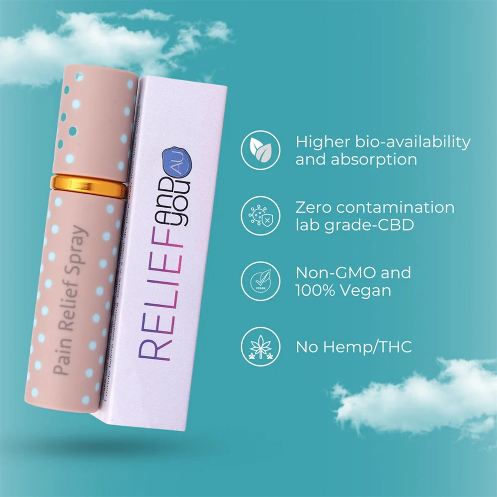 Andyou - Relief&U Pain Relief Oral Spray (1000mg CBD + terpenes for pain relief), 10ml - Image 3