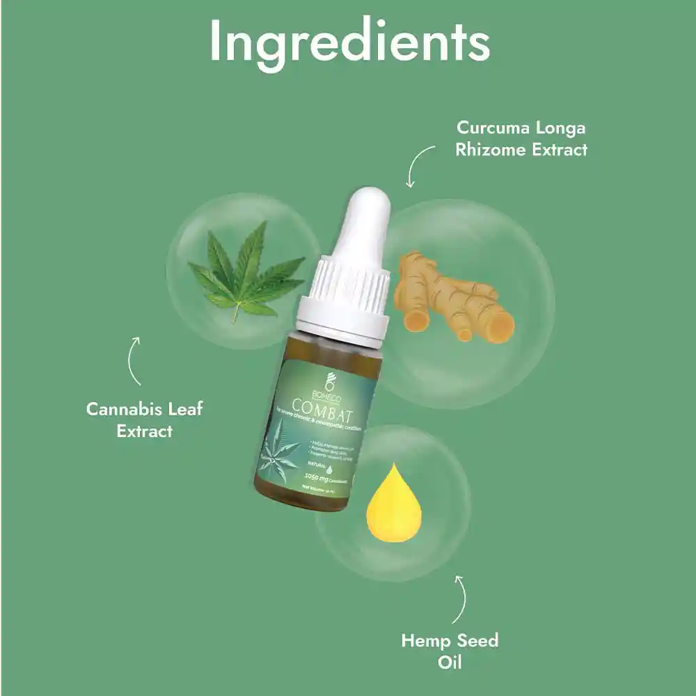 BOHECO COMBAT (THC 60mg/ml : CBD 30mg/ml), 10ml on itshemp