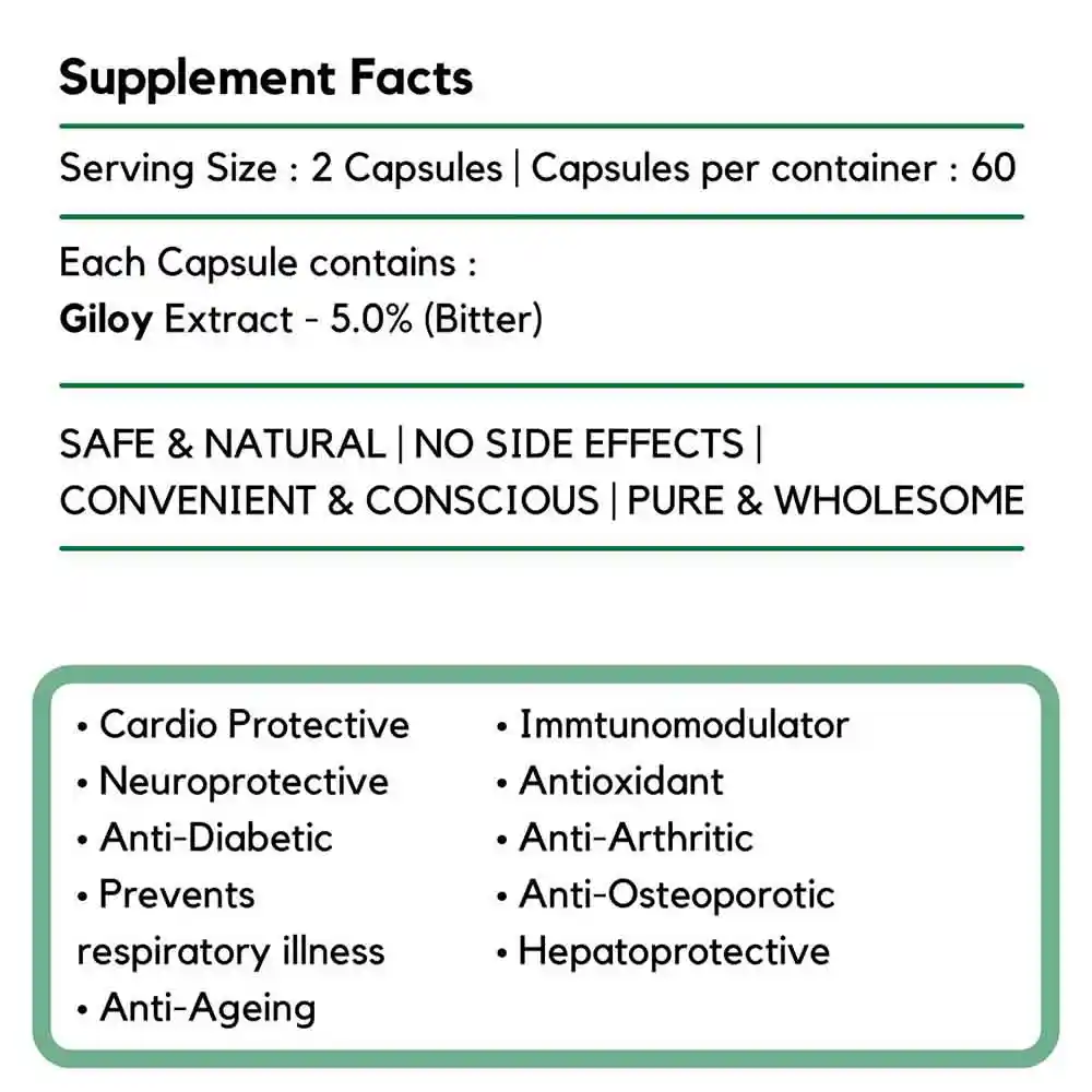 Trugreen Giloy 450 mg, 60 Capsules on itshemp