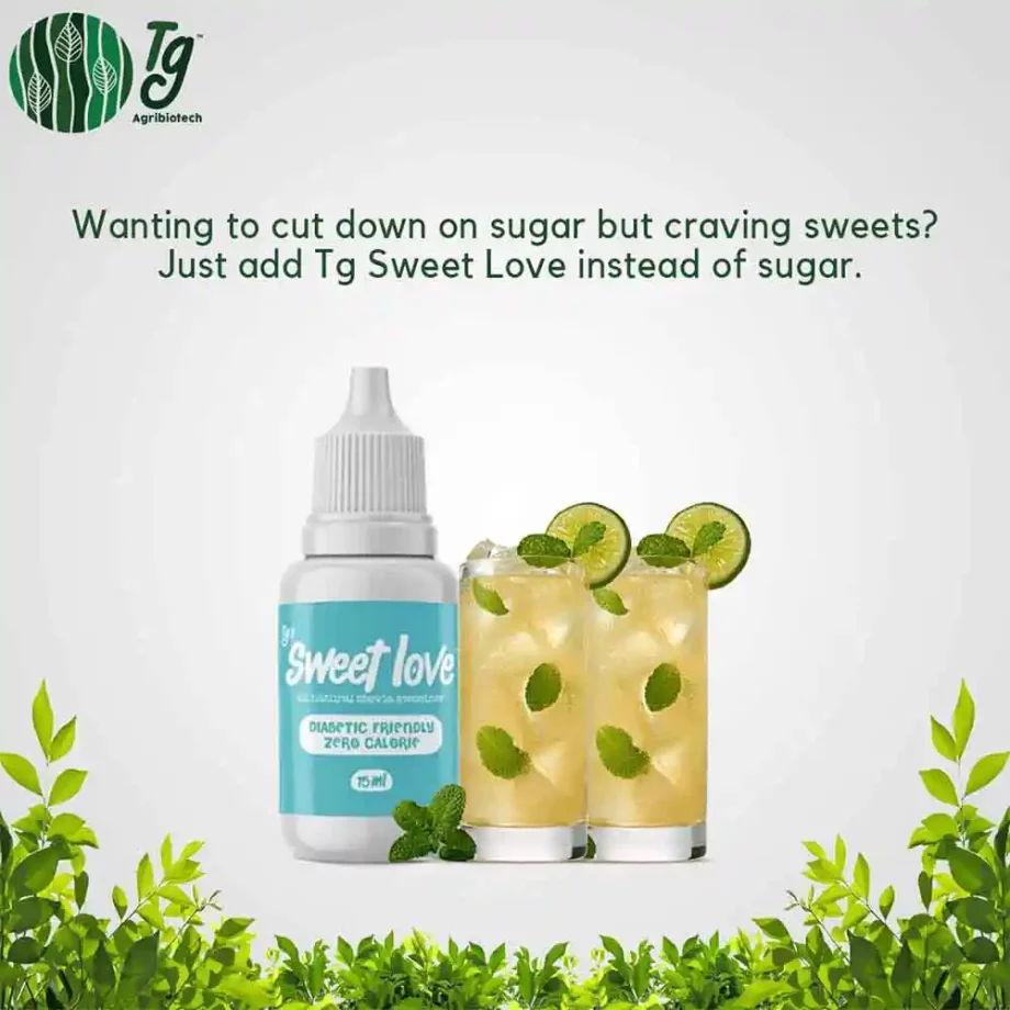 Trugreen Sweet Love Stevia Sweetener Liquid, 15ml on itshemp