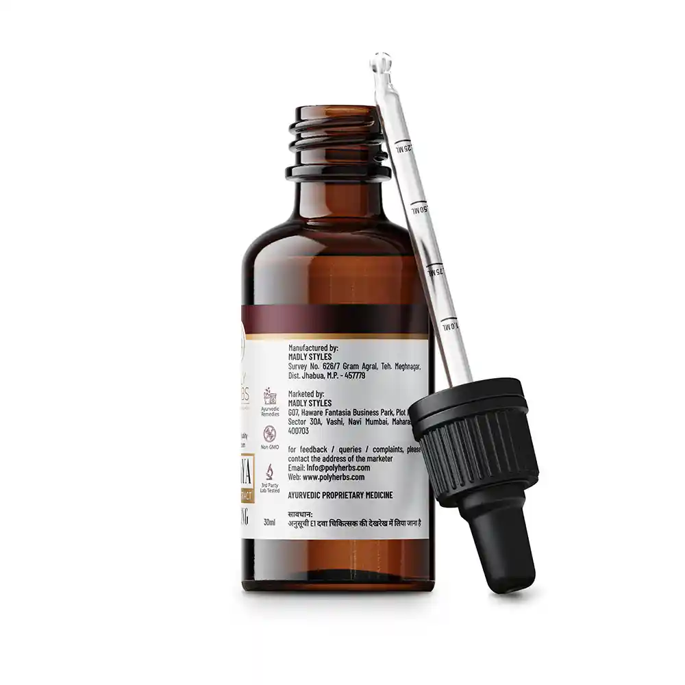 PolyHerbs STRONG Vijaya Leaf Extract Oil, 7500mg, 30ml on itshemp