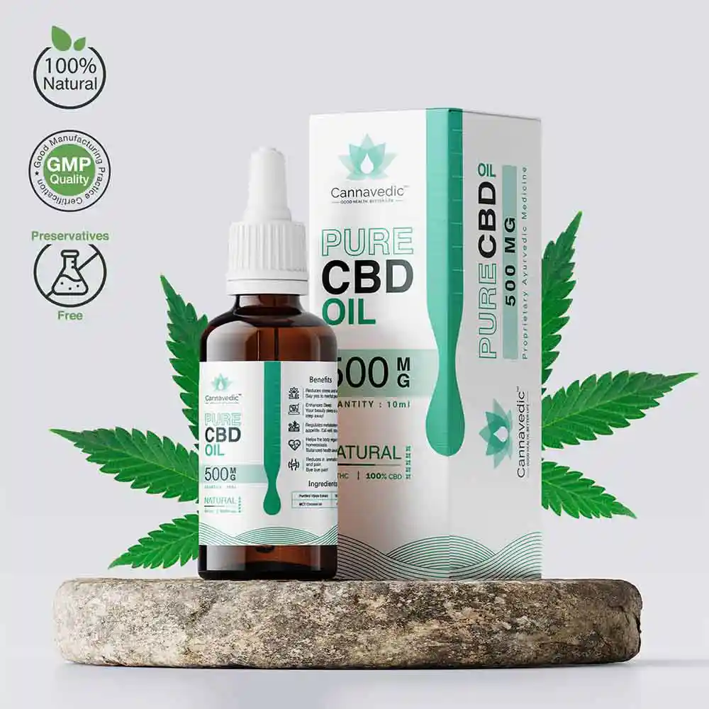 Cannavedic Pure CBD Oil Natural 500mg | 10ml on itshemp