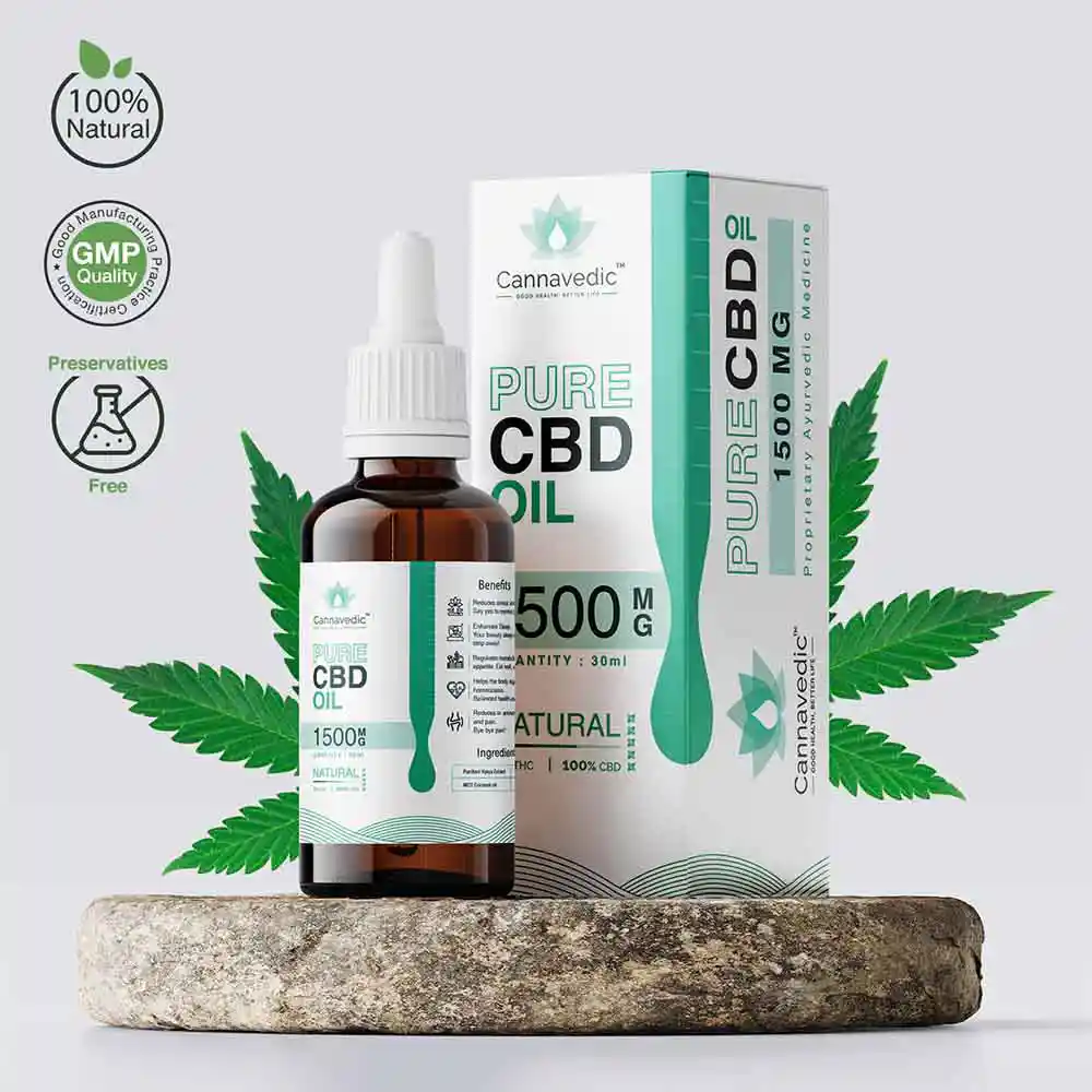 Cannavedic Pure CBD Oil Natural 1500mg | 30ml on itshemp