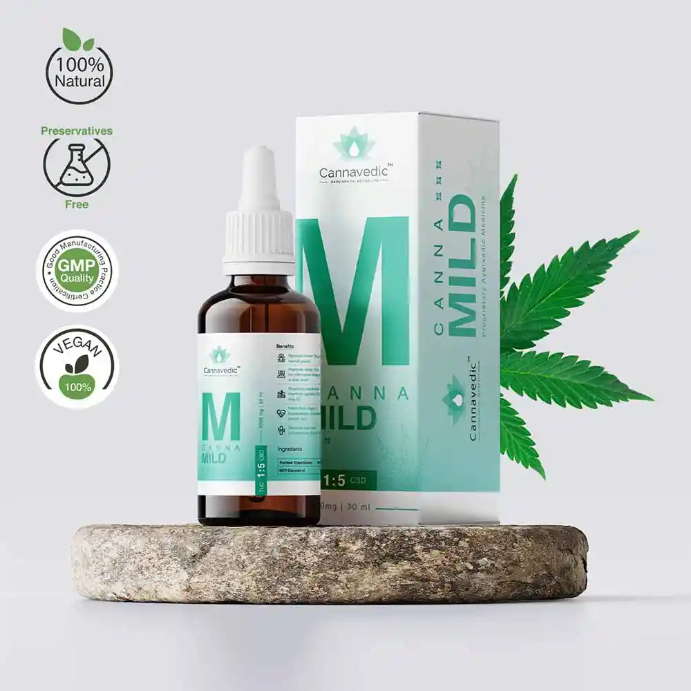 CannnaMild THC+CBD Oil (1:5|THC:CBD) 3000mg,30ml on itshemp