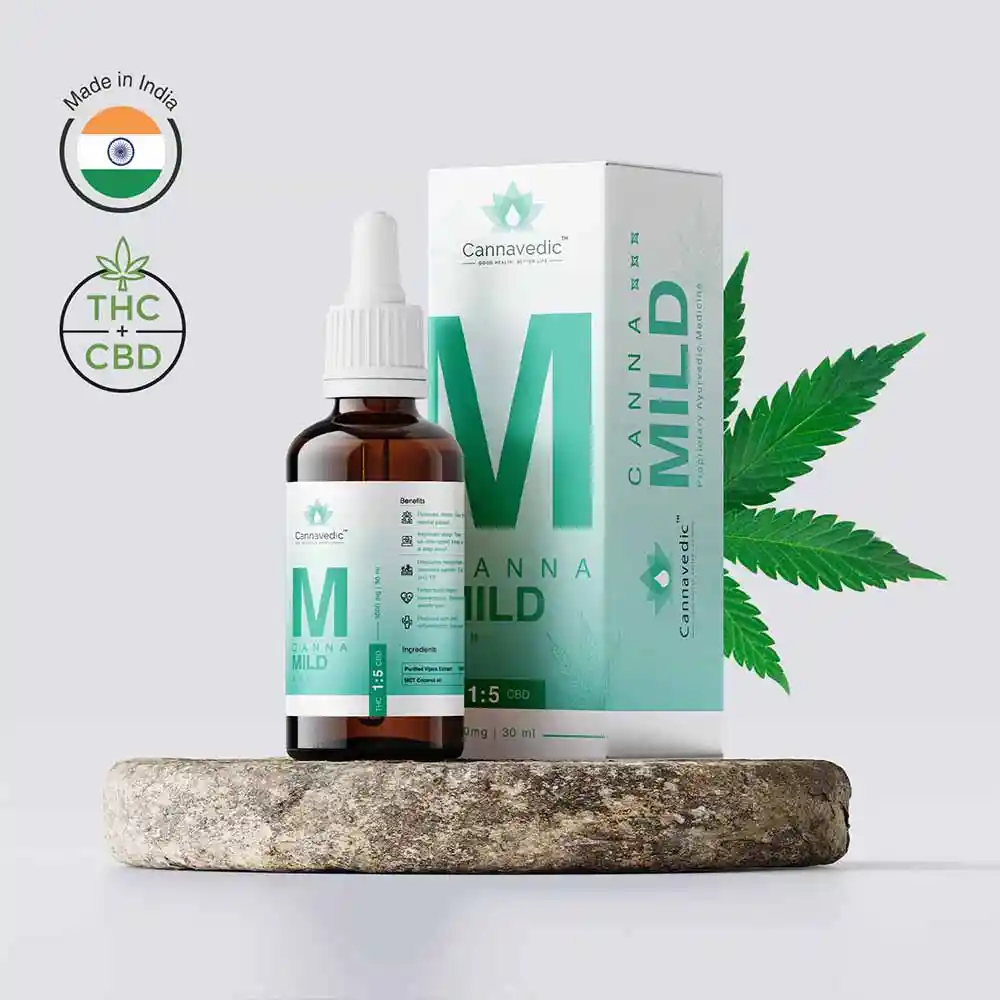 CannnaMild THC+CBD Oil (1:5|THC:CBD) 3000mg,30ml on itshemp