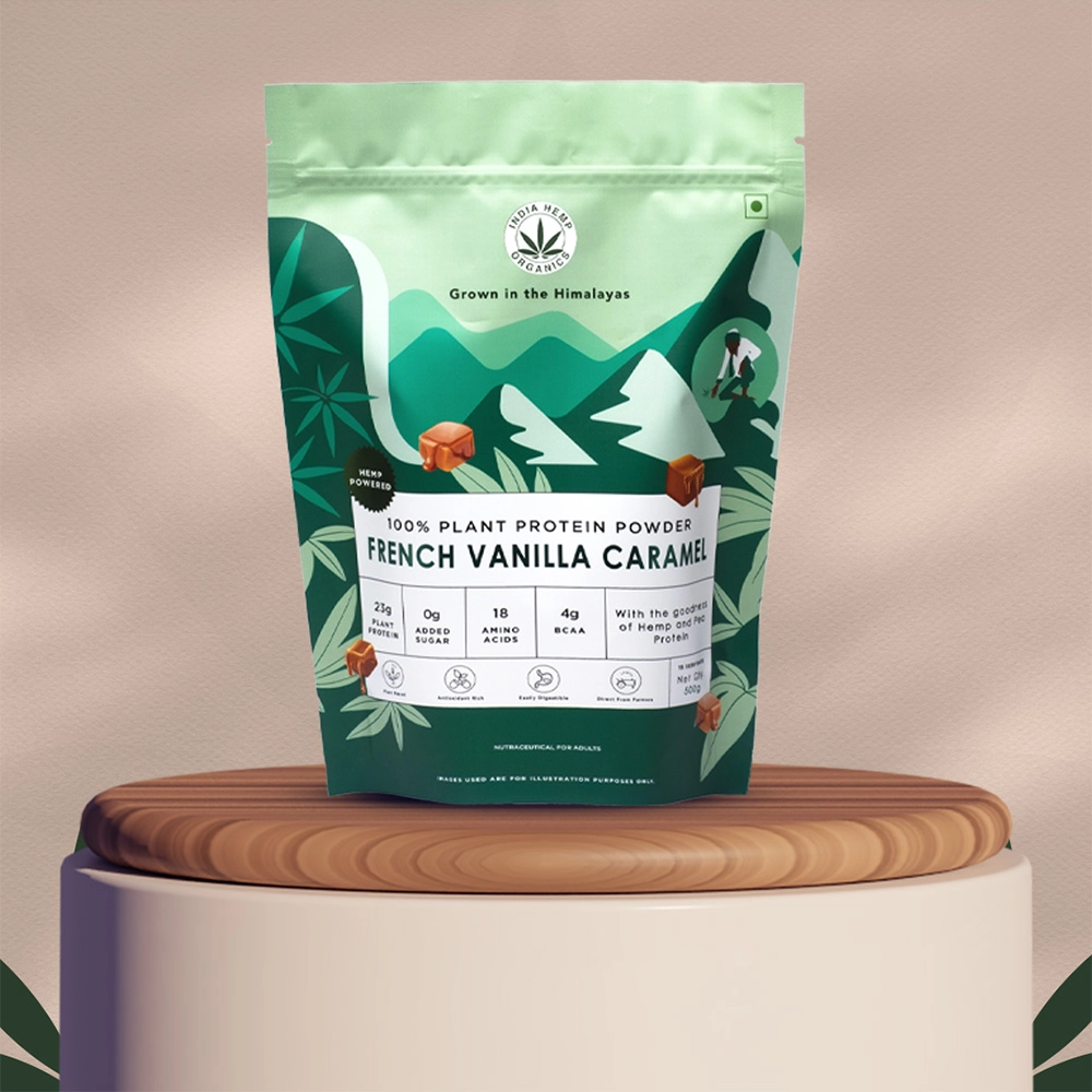 India Hemp Organics Hemp Powder - French Vanilla Caramel, 500gms - Image 6