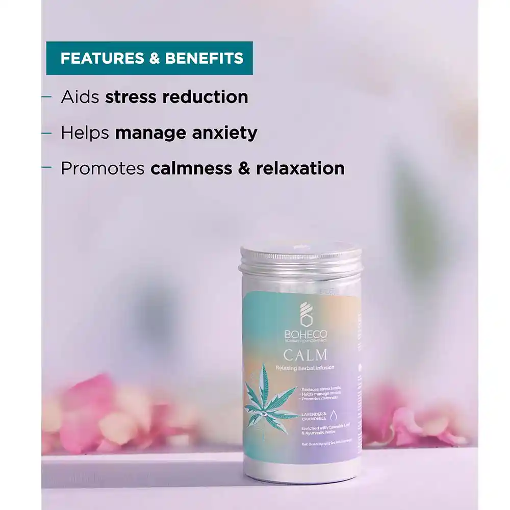BOHECO CALM - RELAXING HERBAL INFUSION BAGS 50gm on itsHemp