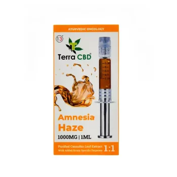 TERRA CBD - Strain specific cannabis extract, Amnesia Haze 1ml on itsHemp