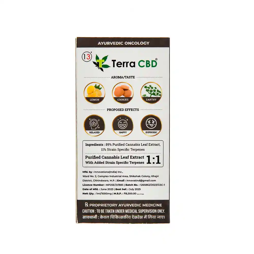 TERRA CBD - Strain specific cannabis extract, Girl Scout Cookies 1ml on itsHemp
