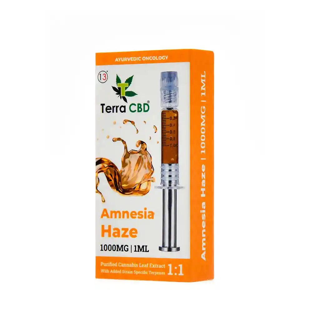 TERRA CBD - Strain specific cannabis extract, Amnesia Haze 1ml on itsHemp