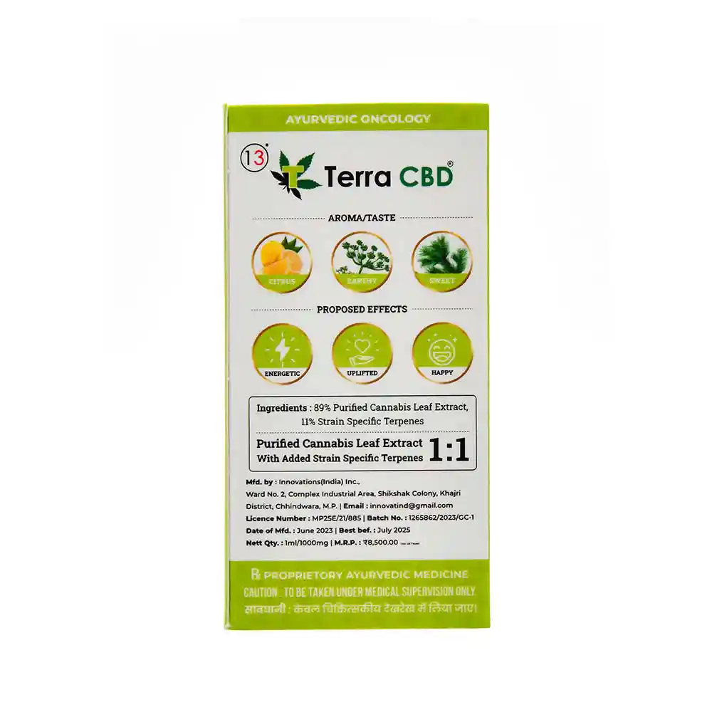 TERRA CBD - Strain specific cannabis extract, Green Crack 1ml on itsHemp